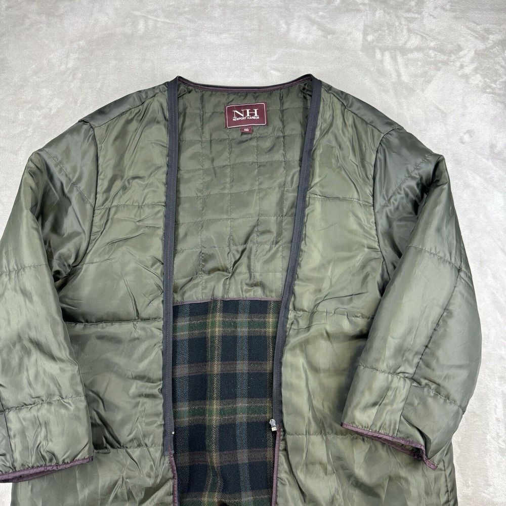 Newport Harbor Men's 2XL Chore Jacket Army Green Barn Canvas Ranch Zip Out Liner - Picture 7 of 9